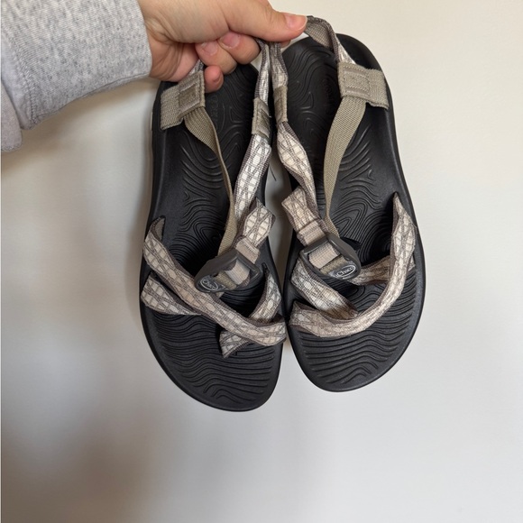 Chaco Sandals: Black and Beige Sandals - Picture 1 of 4
